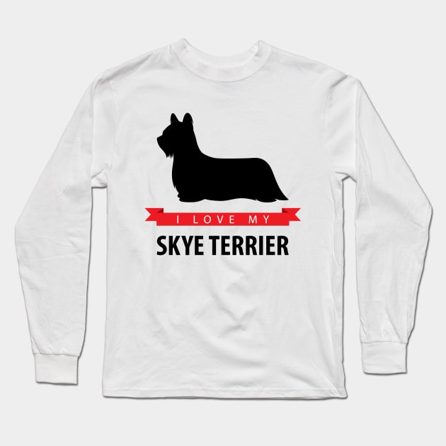 I Love My Skye Terrier Long Sleeve T-Shirt by millersye